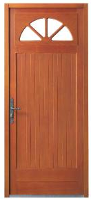 Porte d'entrée en bois exotique de premier prix Porte d'entrée en bois exotique de premier prix