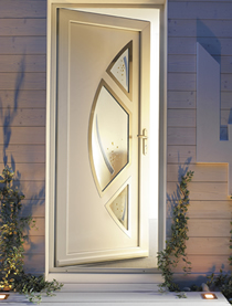 Porte d'entrée design en PVC Porte d'entrée design en PVC