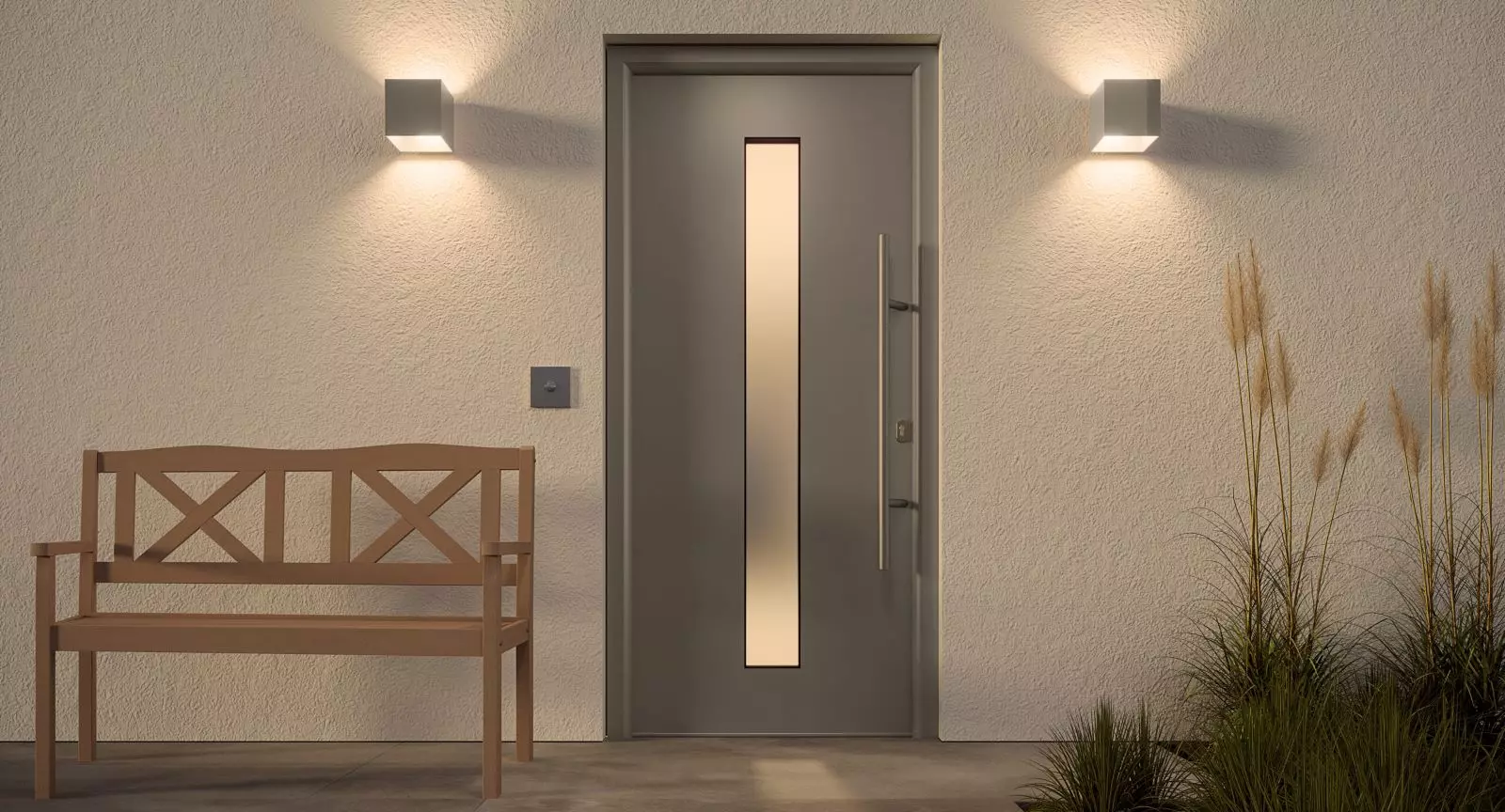 Porte d'entrée en acier