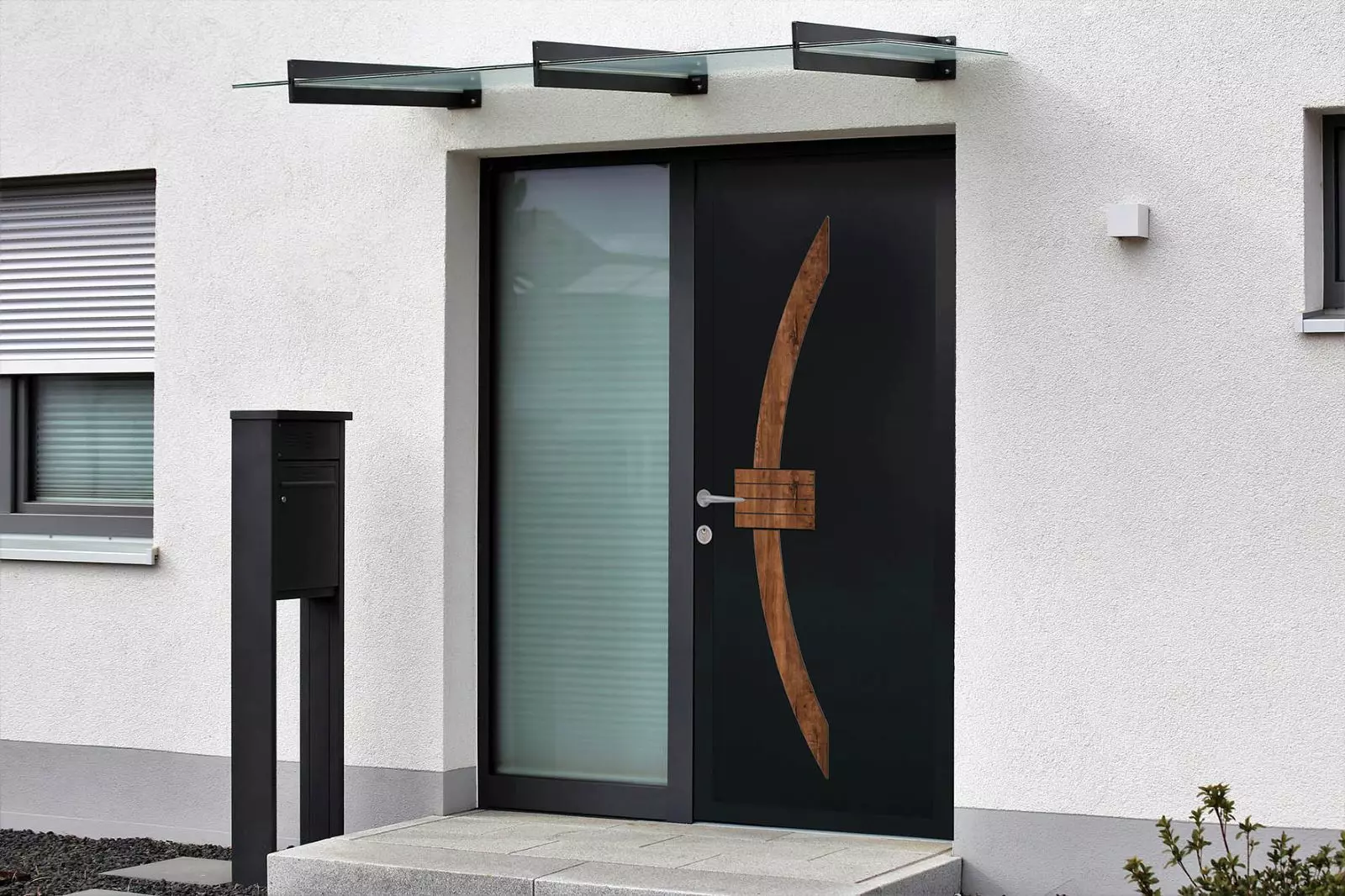 Porte d'entrée en composite