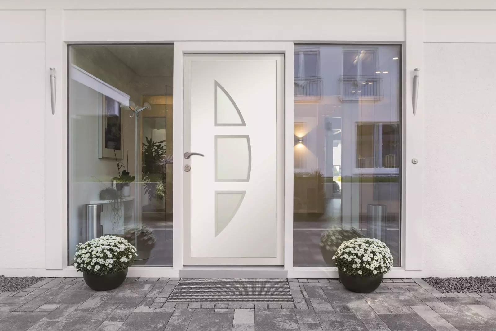Porte d'entrée en PVC