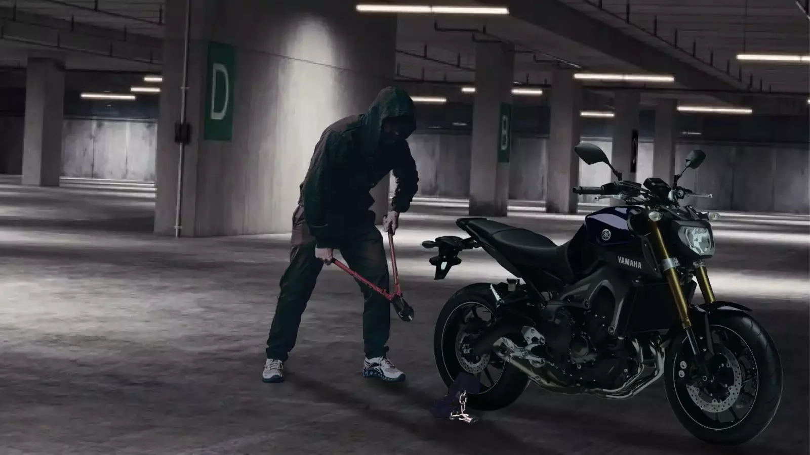 Protection contre le vol de moto